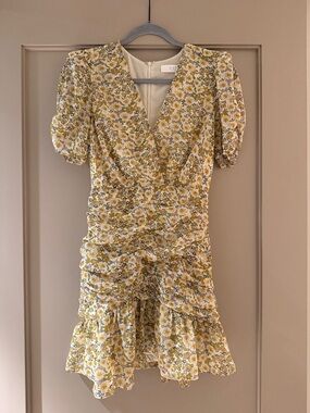 Floral Ruched Mini Dress